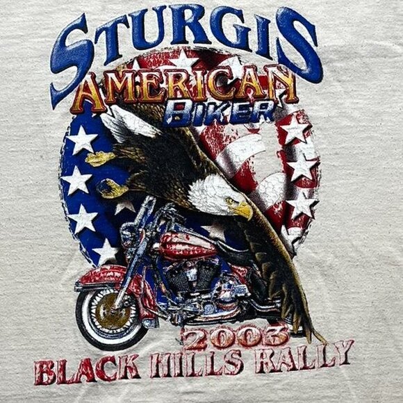 Y2k Sturgis Biker shirt - Picture 2 of 5